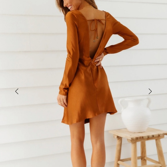 NWT Hello Molly chocolate EXPRESSED PERMISSION DRESS - Picture 3 of 3